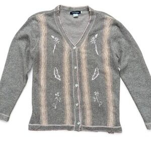 T-C Fashion Women's Medium Cardigan Sweater‎ – Granny Chic Textured Knit